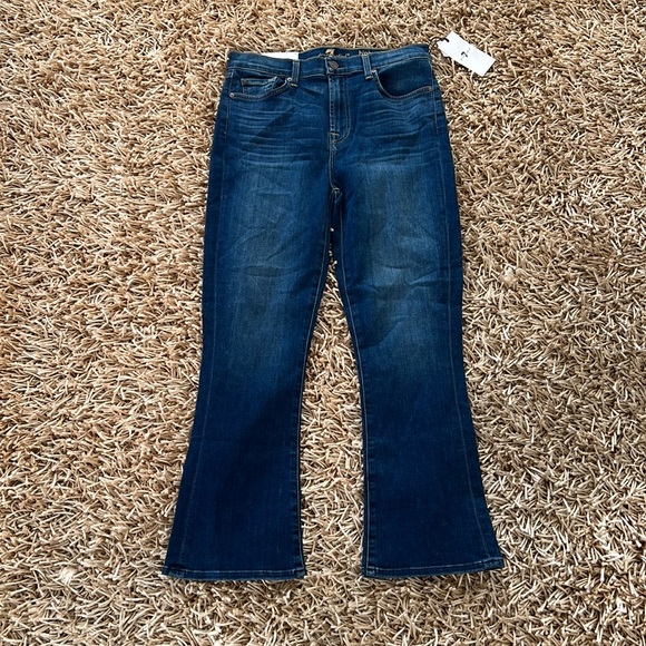 7 For All Mankind High Waist Slim Kick AU8512005 Mohr Size 29 - Picture 2 of 11